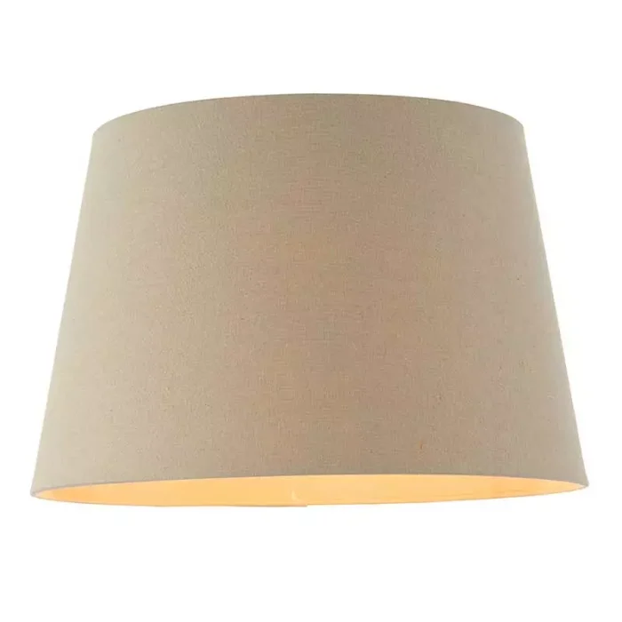 Grey Linen Fabric Lamp Shade 16 Inch