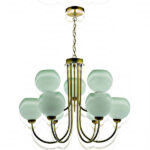 brass globe pendant light