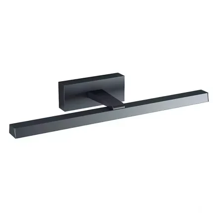 IP44 Black Aluminium Bathroom Mirror Light