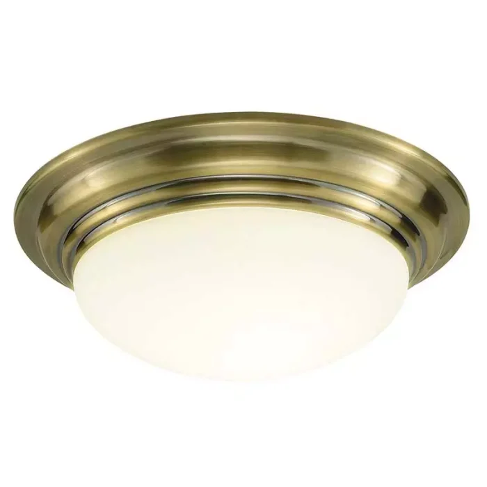 IP44 Brass Trim Bathroom Ceiling Light