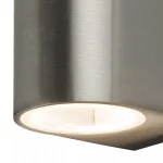 IP54 Modern Nickel Outdoor Wall Light