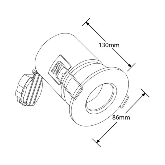 IP65 Satin Nickel Recessed Downlight