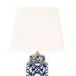 Ivory Faux Silk Square Lamp Shade