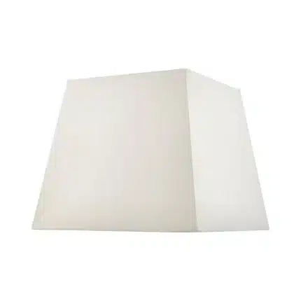 Ivory Faux Silk Square Lamp Shade