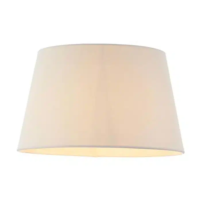 Ivory Linen Fabric Lamp Shade 14 Inch