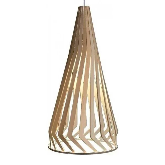 Large Natural Wooden Pendant Light