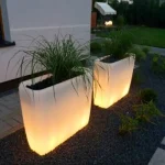 Large Outdoor Flowerpot Light For Garden