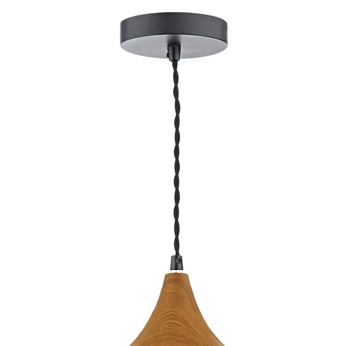 Matt Black Large Pendant Light