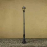 Matt Black Modern Lamp Post Light