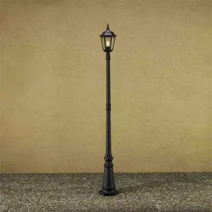 Matt Black Modern Lamp Post Light