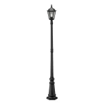 Matt Black Modern Lamp Post Light