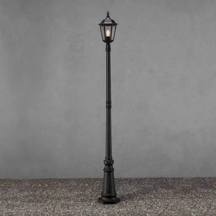 Matt Black Modern Lamp Post Light