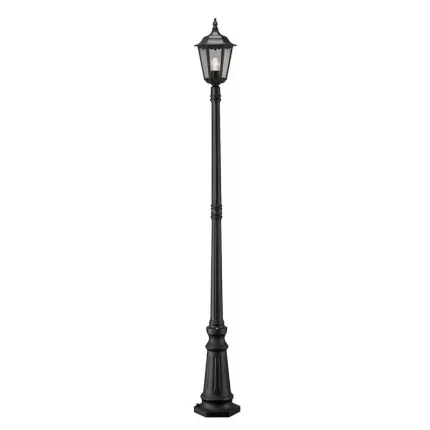 Matt Black Modern Lamp Post Light