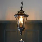 Matt Black Outdoor Hanging Lantern