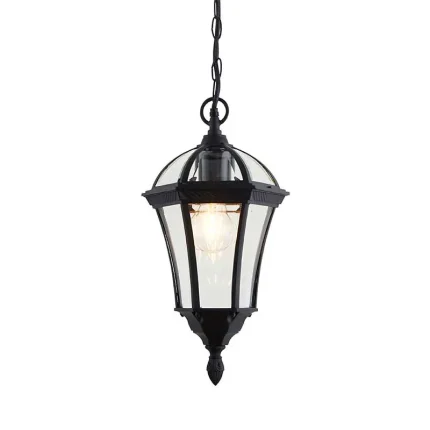 Matt Black Outdoor Hanging Lantern