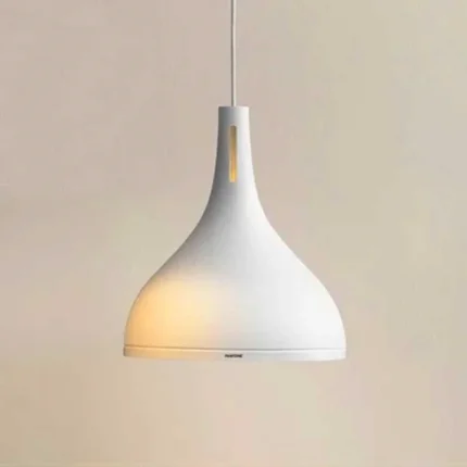 Matt White Glossy Ring Pendant Light