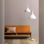 Matt White Glossy Ring Pendant Light