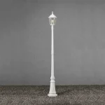 Matt White Modern Lamp Post Light