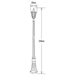 Matt White Modern Lamp Post Light