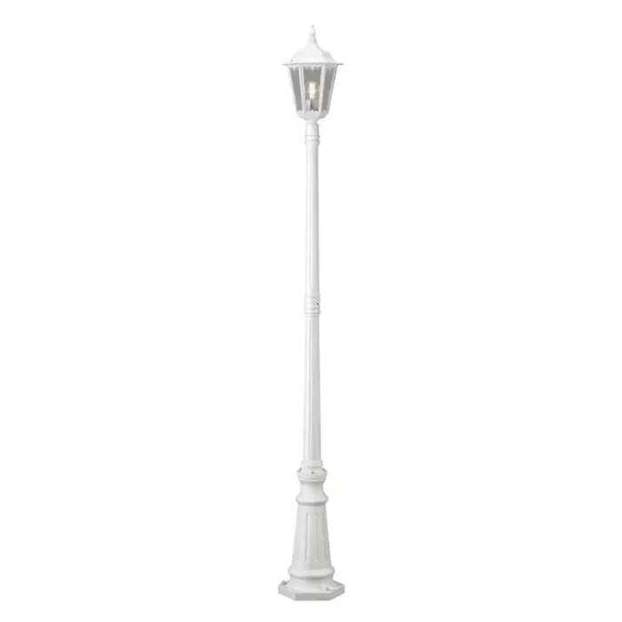 Matt White Modern Lamp Post Light