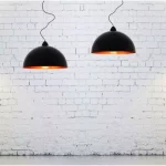 Modern Black Gold Pendant Light