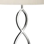 Micro Pleat Cream Shade Table Lamp