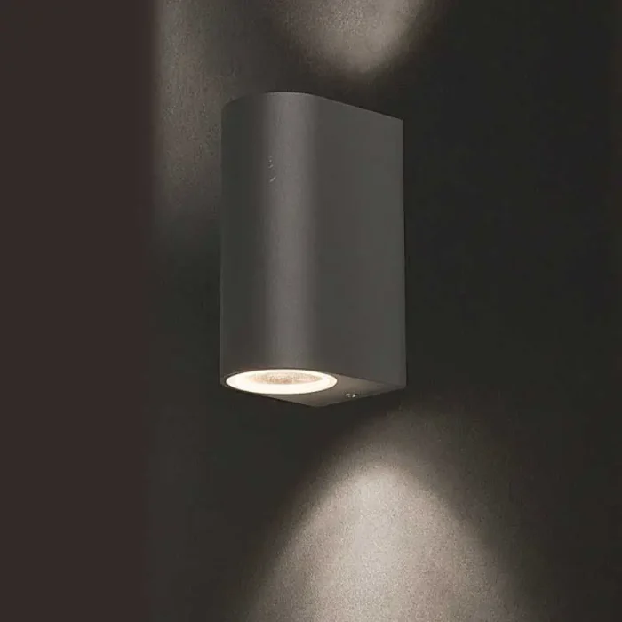 Modern Graphite Outdoor Wall Light 15CM