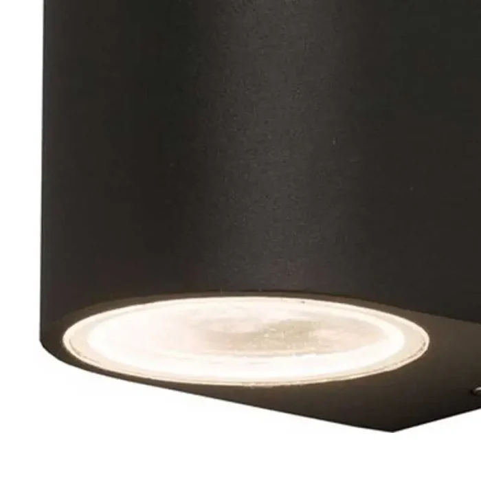 Modern Graphite Outdoor Wall Light 8CM