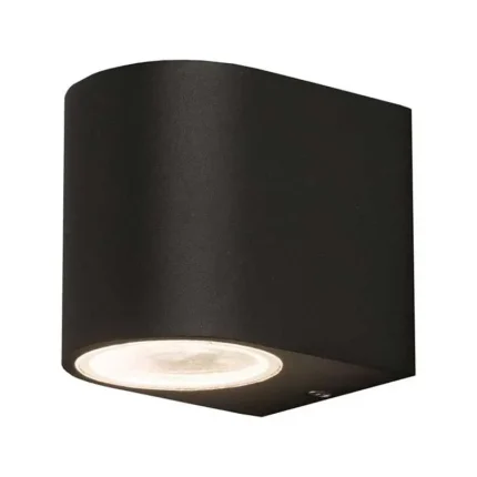 Modern Graphite Outdoor Wall Light 8CM