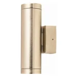 Nickel Plated Brass Outdoor Wall Light