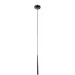 Opal Glass hanging Light With Black Cable