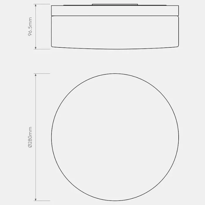 Opal Ceiling Light Dimensions