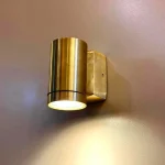 Outdoor Coastal Wall Light Brass