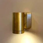 Outdoor Coastal Wall Light Brass