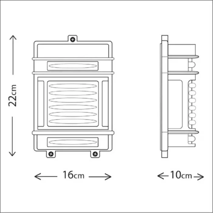 Outdoor Wall Light Nickel Plated