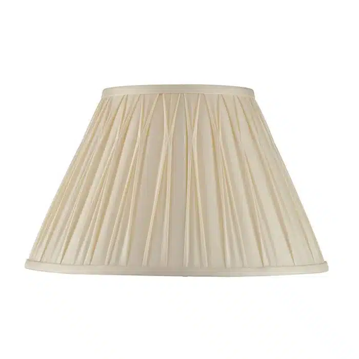 Pinch Pleats Ivory Lamp Shade