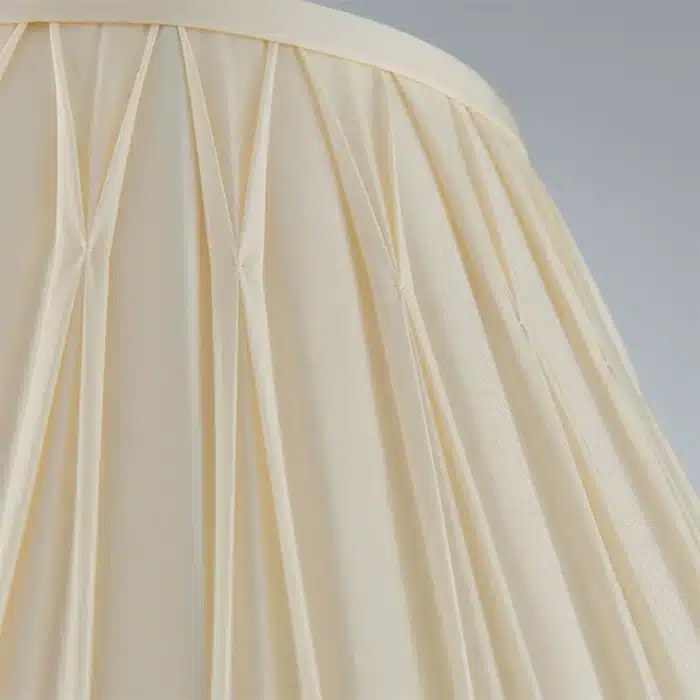 Pinch Pleats Ivory Lamp Shade