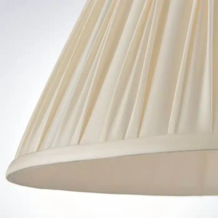 Pinch Pleats Ivory Lamp Shade