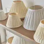 Pinch Pleats Ivory Lamp Shade