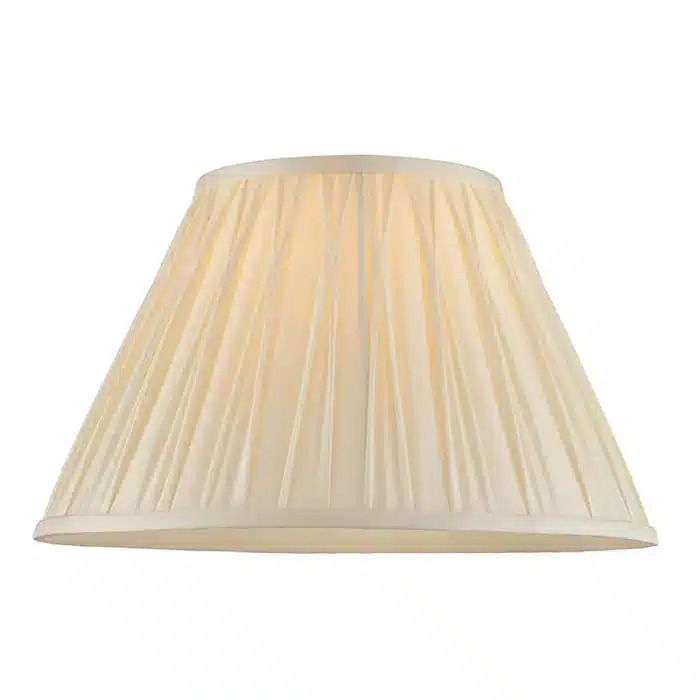 Pinch Pleats Ivory Lamp Shade