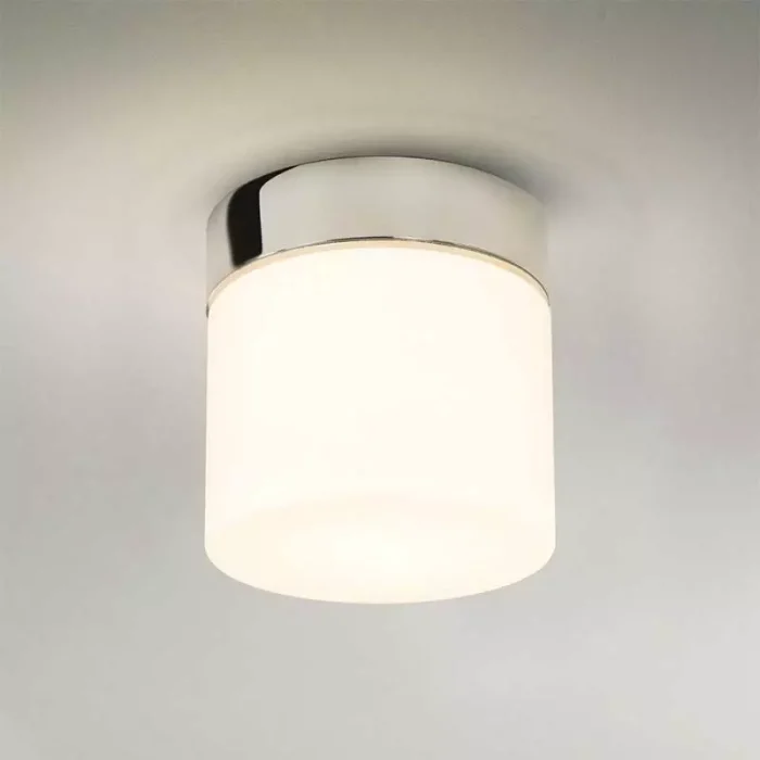 Polished Chrome Opal Bathroom Ceiling Light