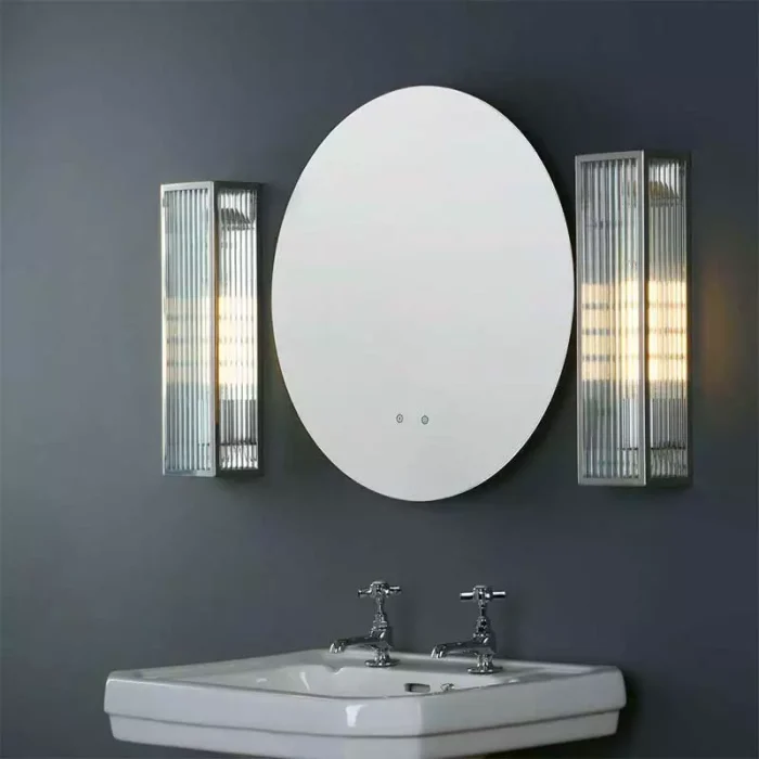 Polished Stainless Steel Bathroom Wall Light