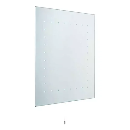 Pullcord Bathroom Mirror Cool White Light