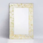 Rectangle Gold Fan Detail Mirror