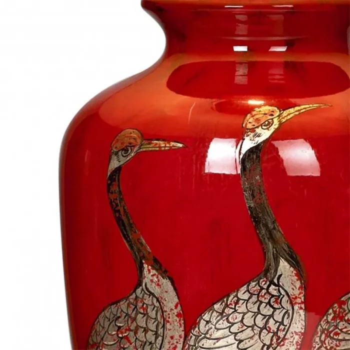 Red Bird Table Lamp Base