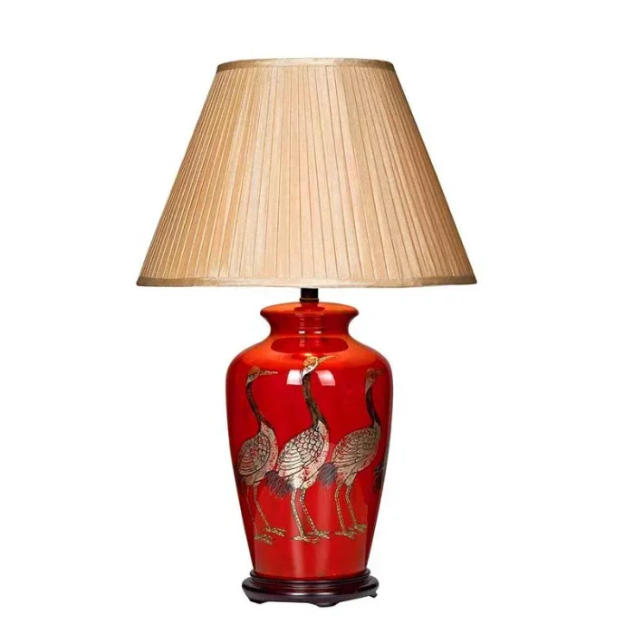 Red Bird Table Lamp Base