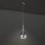 Retro Chrome Metal Pendant Light