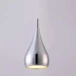 Retro Chrome Metal Pendant Light