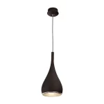 Hanging light in retro style and matt black finish