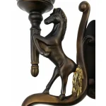 Right Horse Traditional Garden Wall Light